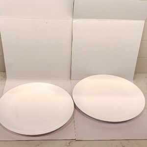 Hotel Collection White Bone China  Dinner Plates